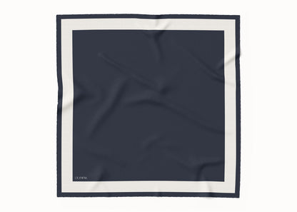 Imelda Galaxy/Coconut Milk Silk Scarf - 89x89cm - Imperfect