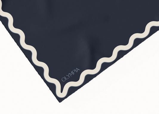 Sophie Galaxy Cream Silk Cotton Scarf - 54x54cm