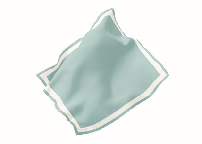 Dimity Lagoon Silk Scarf - 89x89cm