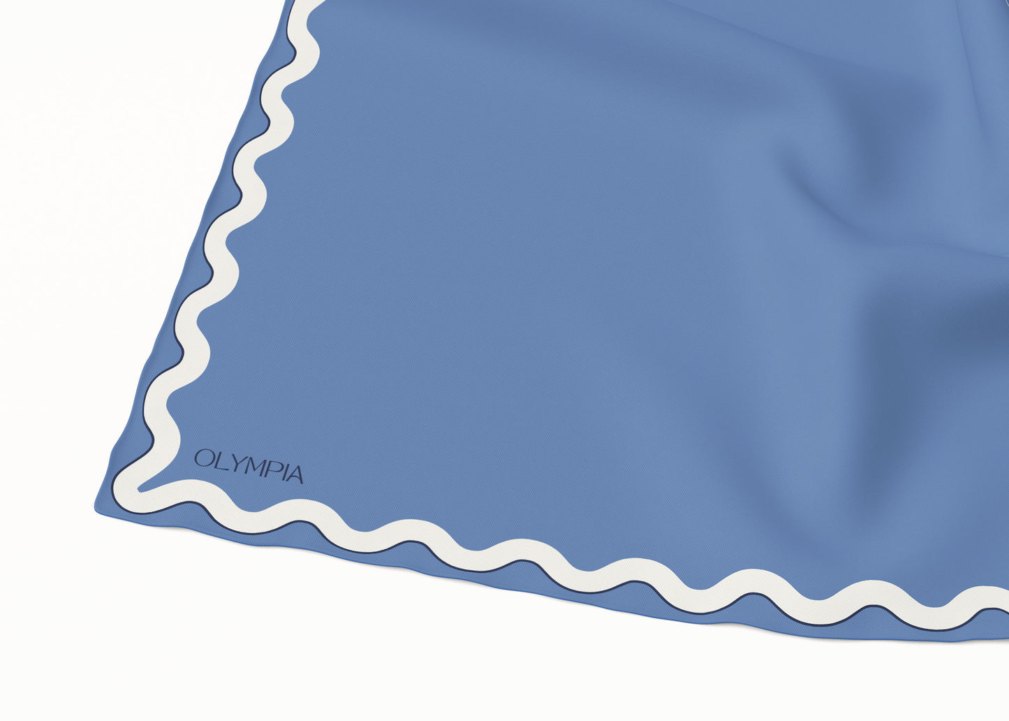 Sophie Granada Sky Silk Cotton Scarf - 54x54cm - Imperfect