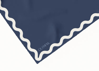 Sophie Blue Moon Silk Cotton Scarf - 54x54cm (NEW)