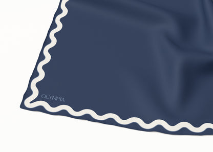 Sophie Blue Moon Silk Cotton Scarf - 54x54cm (NEW)