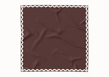 Sophie Plum Truffle Scarf - 89x89cm Silk Twill