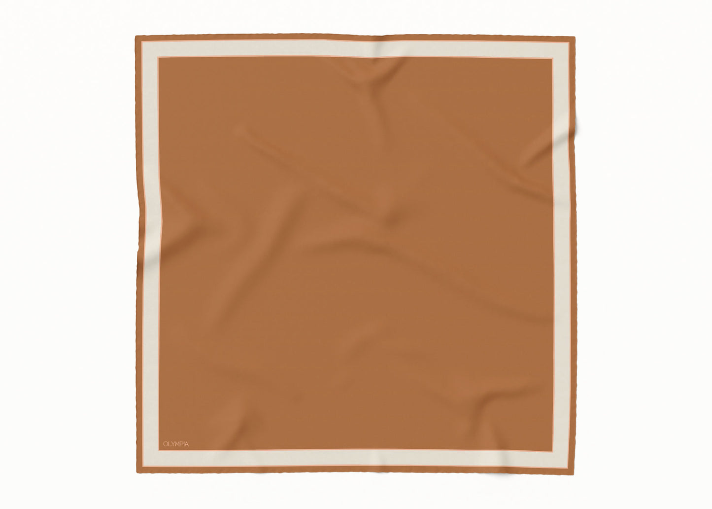 Delphine Iced Gingerbread Scarf - 89x89cm Silk Twill
