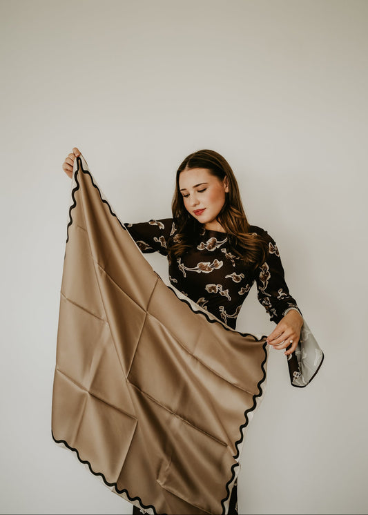 Etta Safari Scarf - 89x89cm Silk Twill