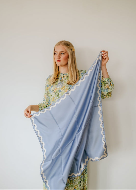 Sophie Bluebell Scarf - 89x89cm Silk Twill