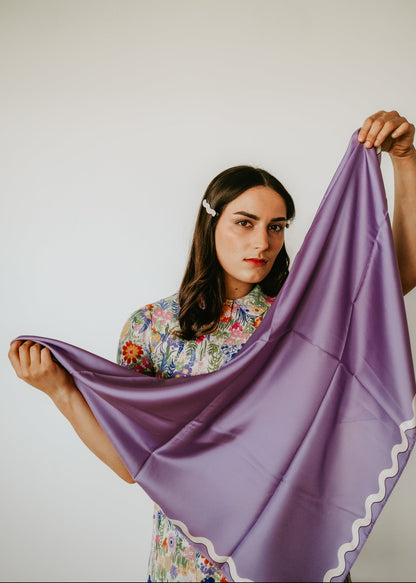 Sophie Wisteria Scarf - 89x89cm Silk Twill