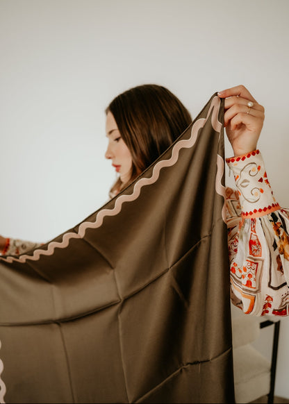 Sophie Caper/Canyon Scarf - 89x89cm Silk Twill