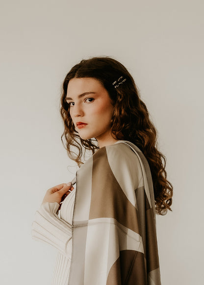 Isla Hair Clips - Black Coffee/Milky Swirl