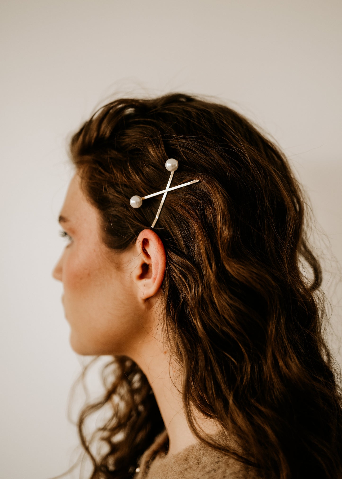Orla Pearl Hair Clips - Small