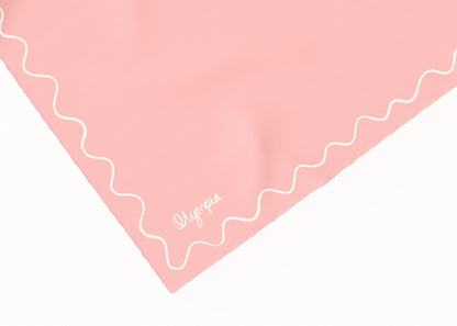 Emilia Blush Glow Scarf - 54x54cm Silk Cotton