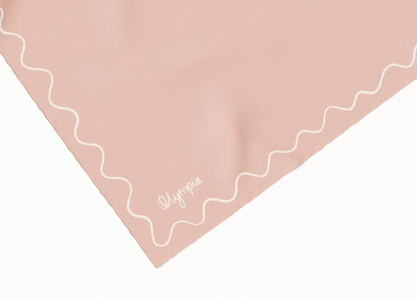 Emilia Peach Whisper Scarf - 54x54cm Silk Cotton