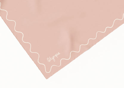 Emilia Peach Whisper Scarf - 54x54cm Silk Cotton