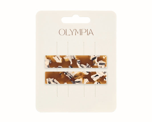 Emma Hair Clips - Caramel Sundae