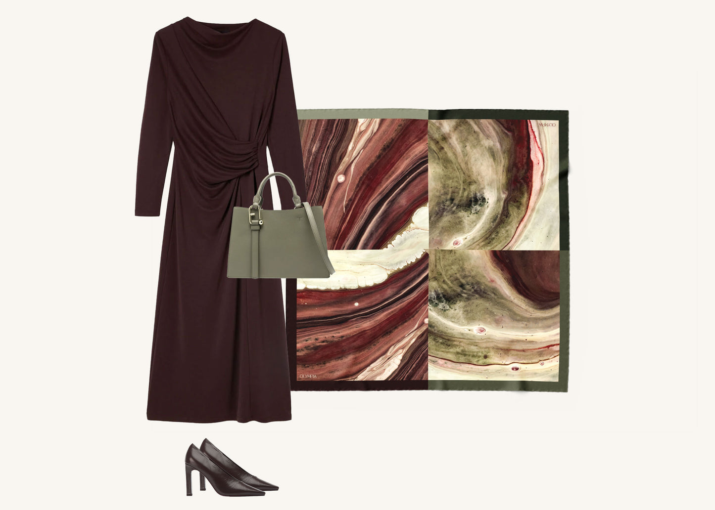 Eugénie Scarf (Limited Edition) - 89x89cm Silk Twill