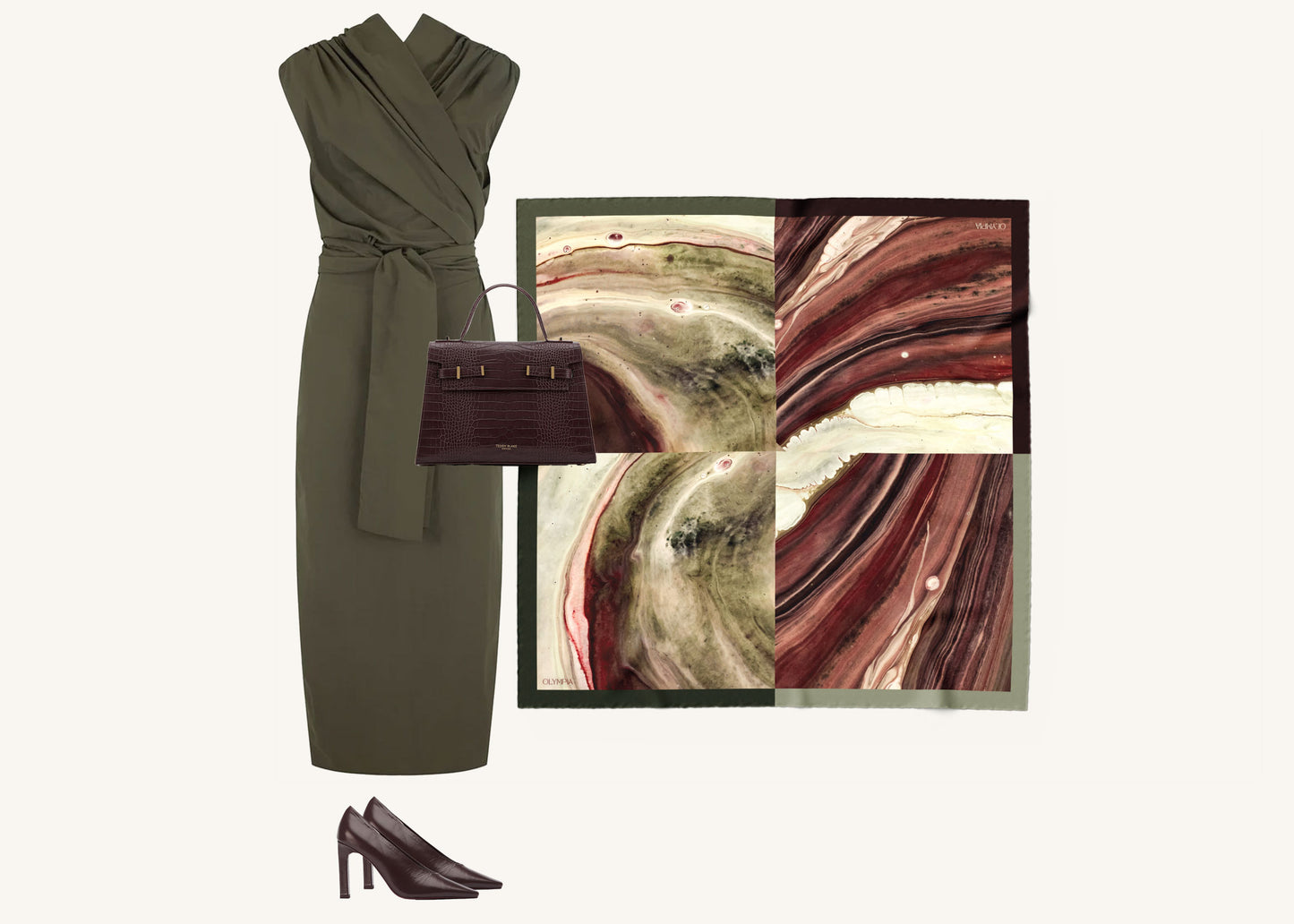 Eugénie Scarf (Limited Edition) - 89x89cm Silk Twill