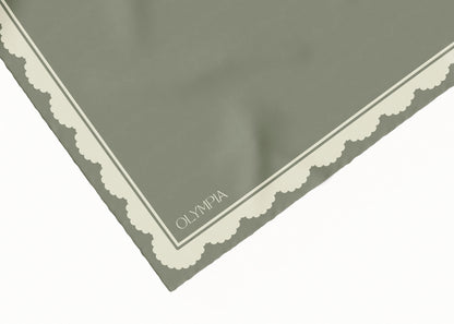 Florence Vetiver Scarf - 54x54cm Silk Cotton - Imperfect
