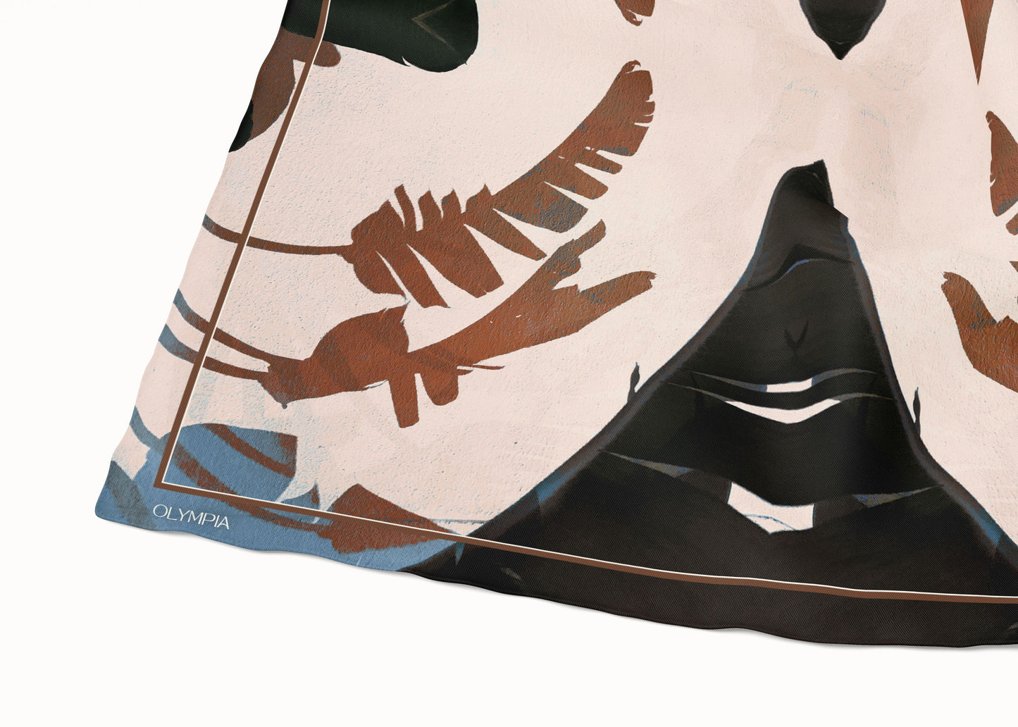 Frida Blue Hour Silk Scarf - 89x89cm