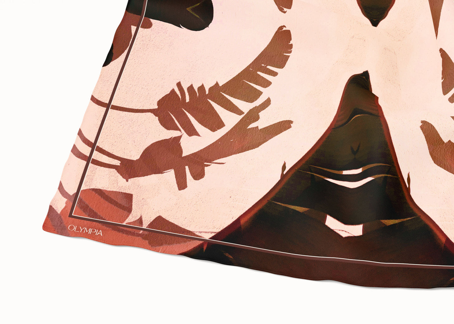 Frida Sunlit Terra Silk Scarf - 89x89cm