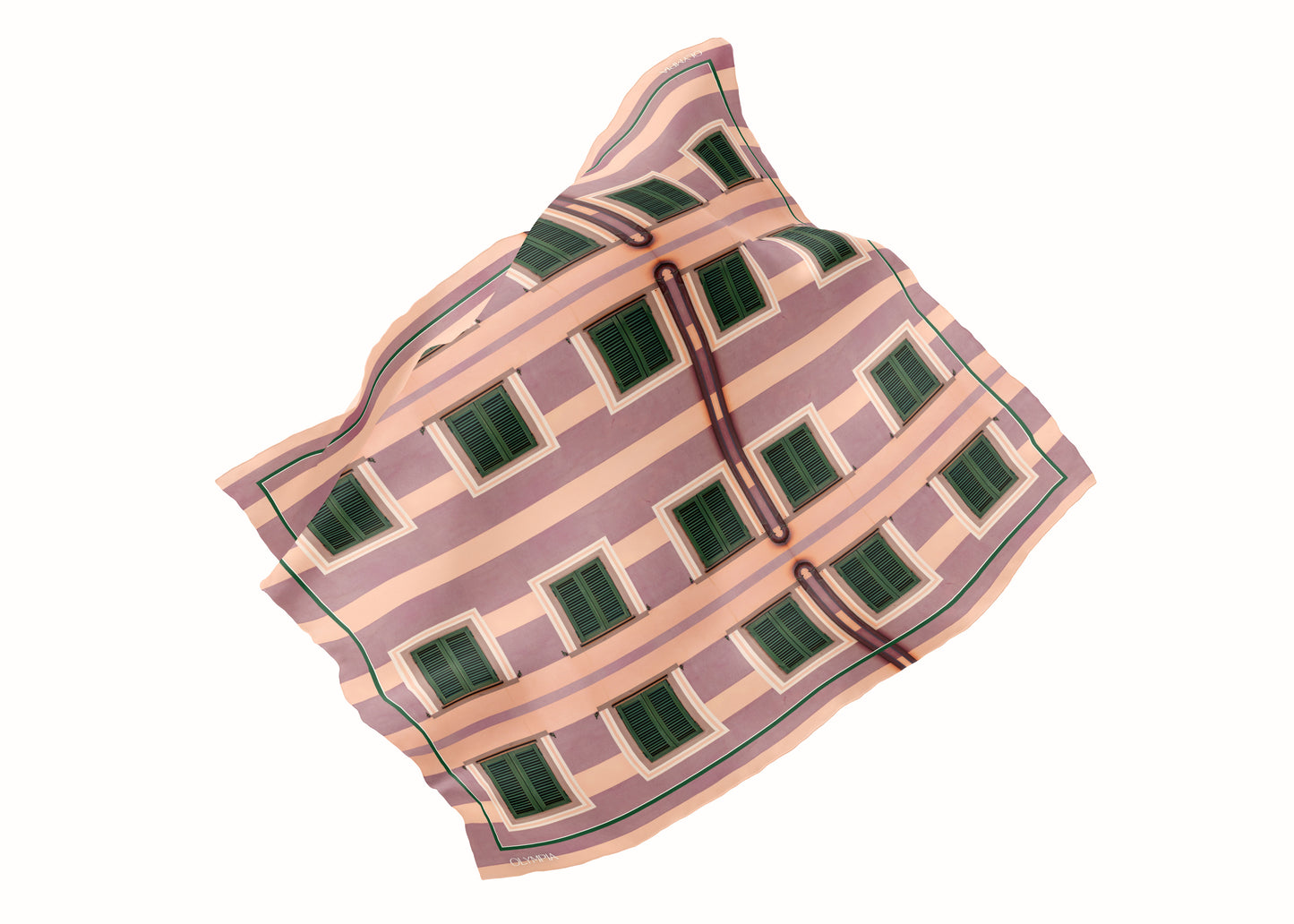 Gia Pastel Palma Silk Scarf - 89x89cm