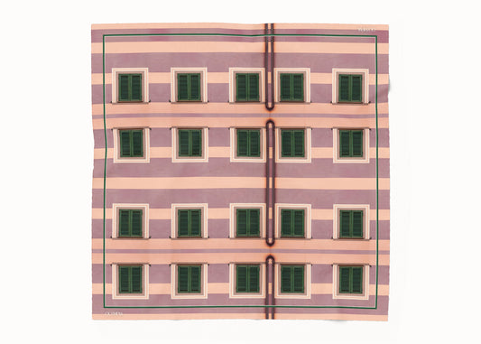 Gia Pastel Palma Scarf - 89x89cm Silk Twill