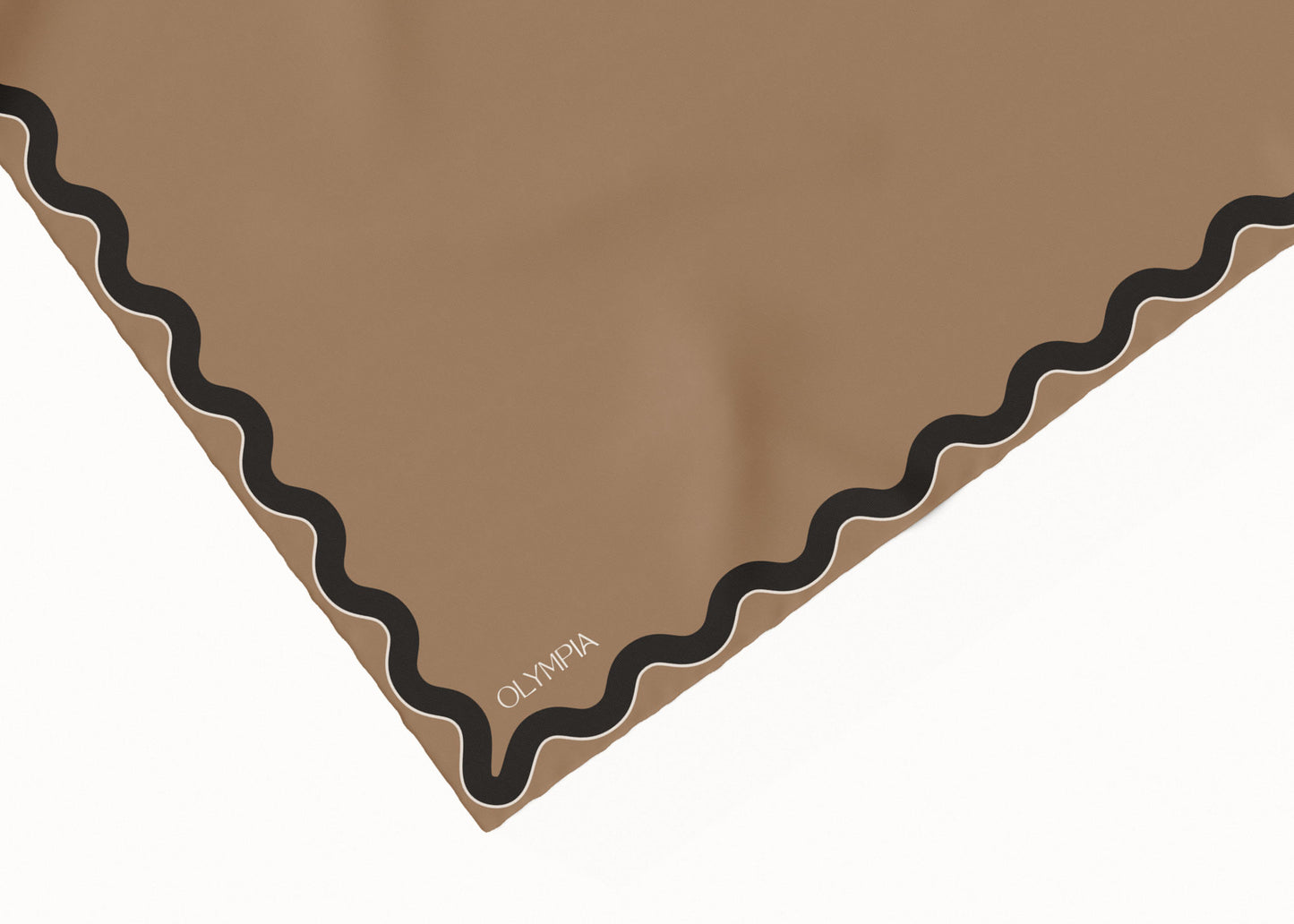 Sophie Antique Gold/Graphite Scarf - 89x89cm Silk Twill - Imperfect