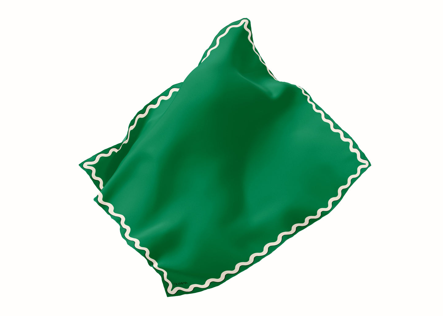 Sophie Bright Emerald Silk Scarf - 89x89cm