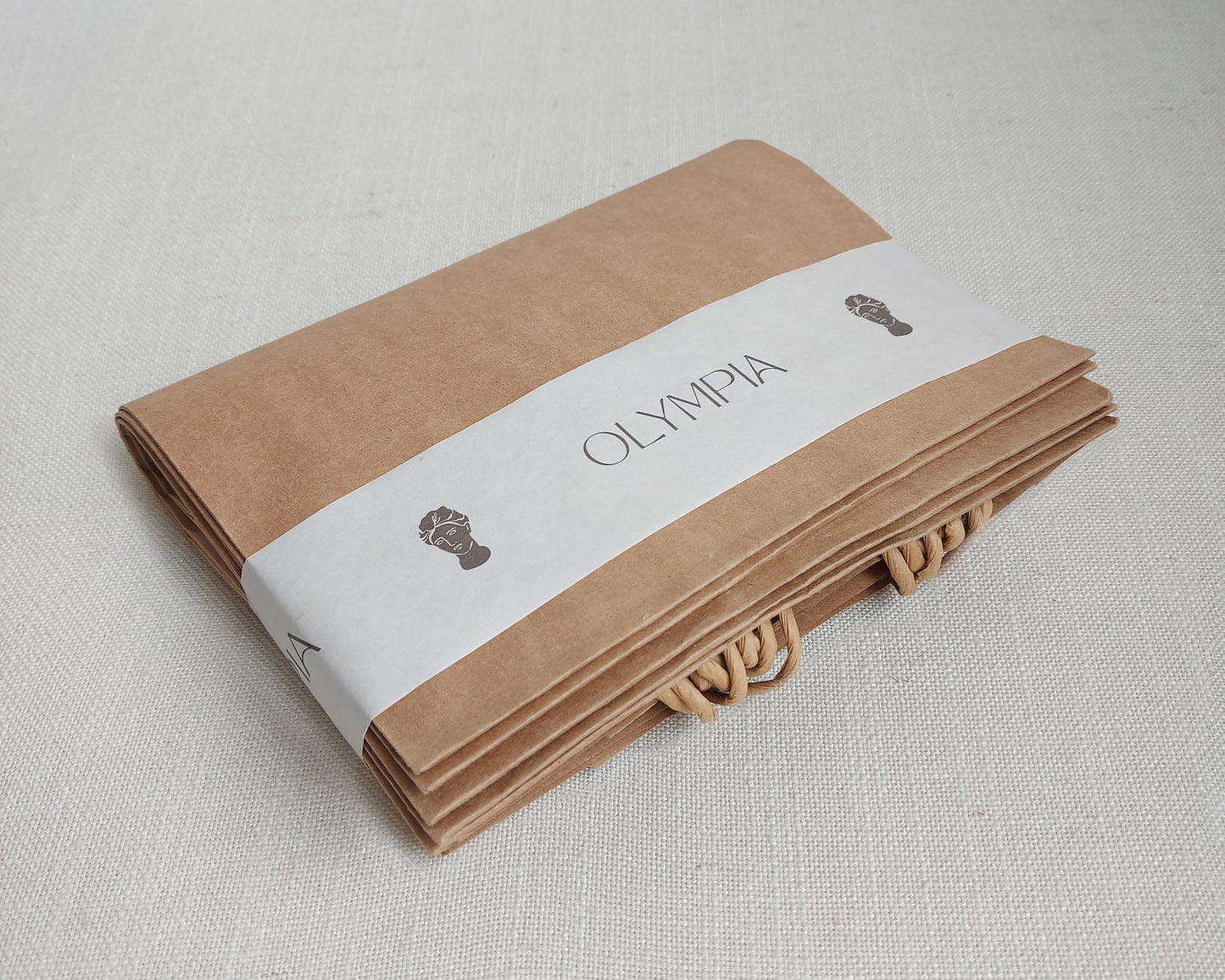 Large Gift Bags, Natural Kraft Colour - Set/5