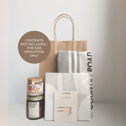 Large Gift Bags, Natural Kraft Colour - Set/5