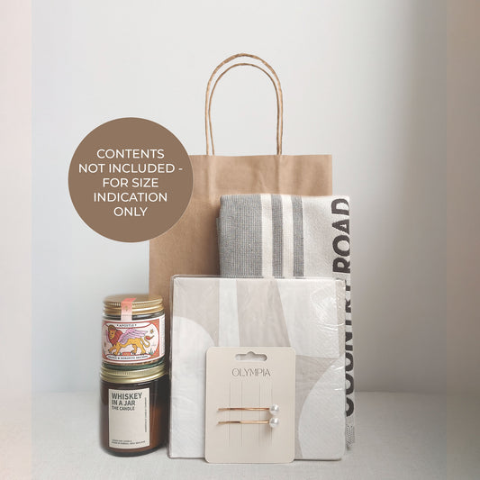 Large Gift Bags, Natural Kraft Colour - Set/5