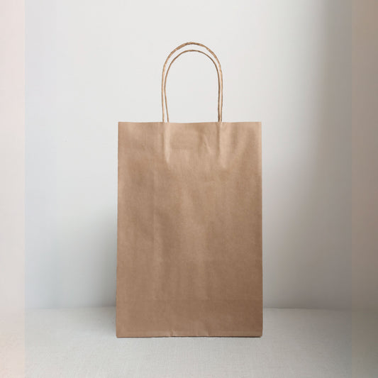 Large Gift Bags, Natural Kraft Colour - Set/5
