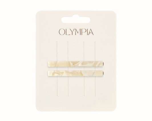 Margot Hair Clips - Cream Shell