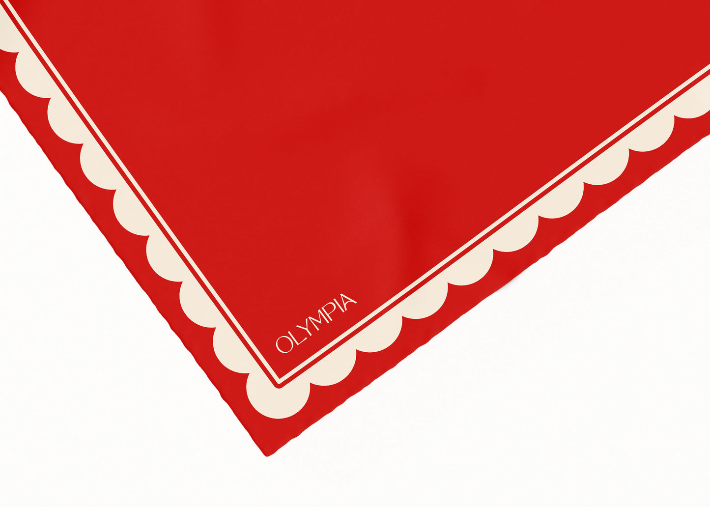 Matilda Candy Apple Scarf - 54x54cm Silk Cotton