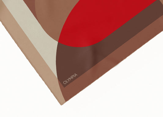 Melba Campari Clay Scarf (Limited Edition) - 89x89cm Silk Twill - Imperfect