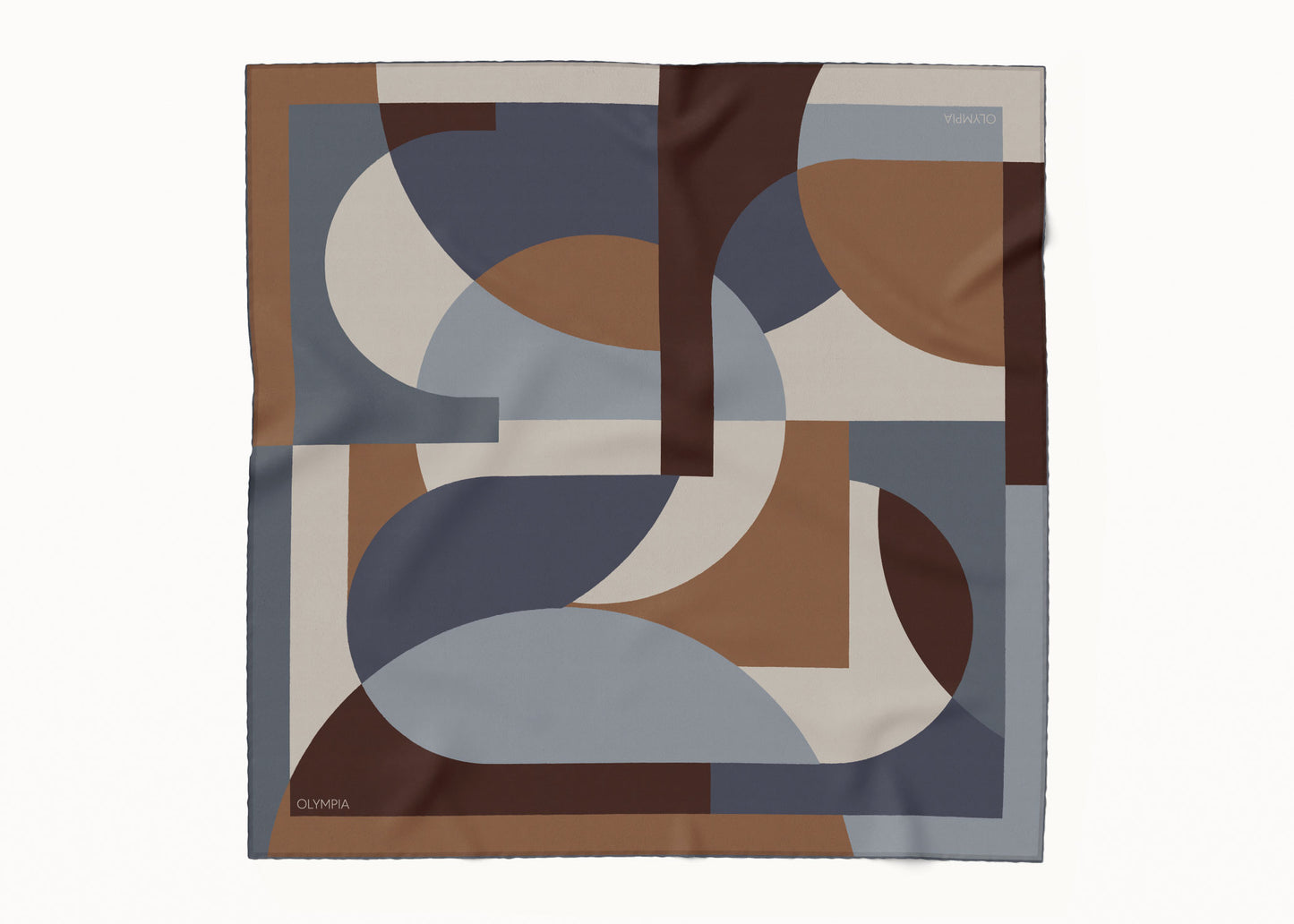 Melba Espresso Ice Scarf - 89x89cm Silk Twill - Limited Edition