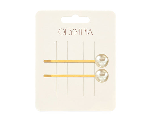 Orla Pearl Hair Clips - Medium Cream