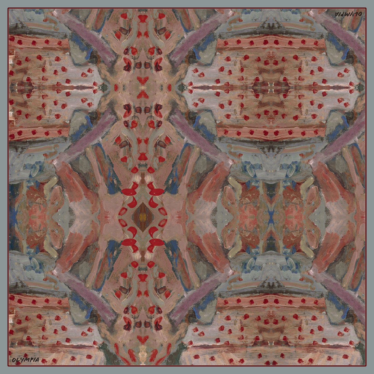 Sabine Azur Scarf (Limited Edition) - 89x89cm Silk Twill
