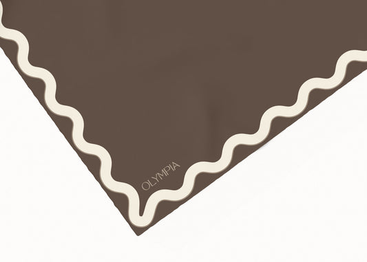 Sophie Velvet Mink Silk Cotton Scarf - 64x64cm