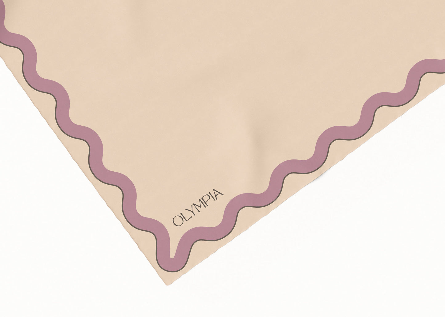 Sophie Dusty Peach/Lavender Silk Scarf - 54x54 (NEW)