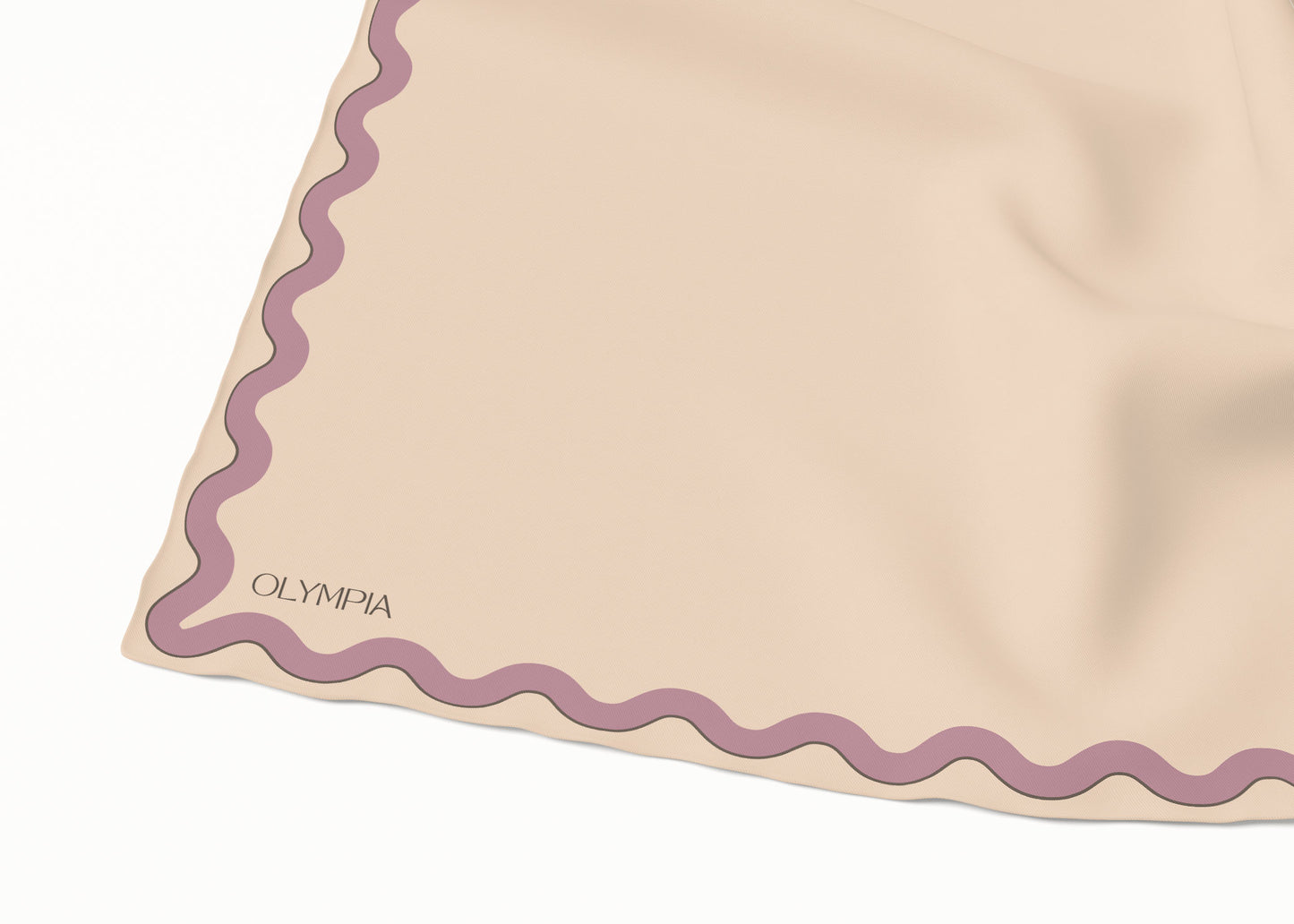 Sophie Dusty Peach/Lavender Silk Scarf - 54x54 (NEW)