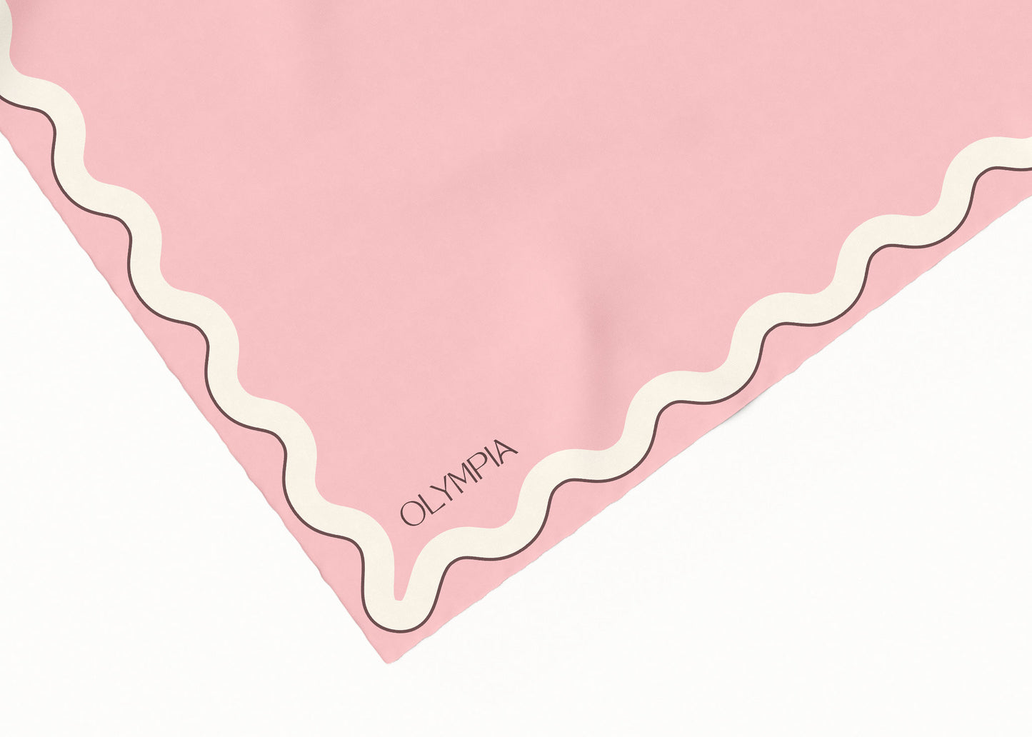 Sophie Rose Quartz Silk Cotton Scarf - 54x54cm