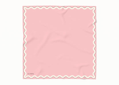 Sophie Rose Quartz Silk Cotton Scarf - 54x54cm