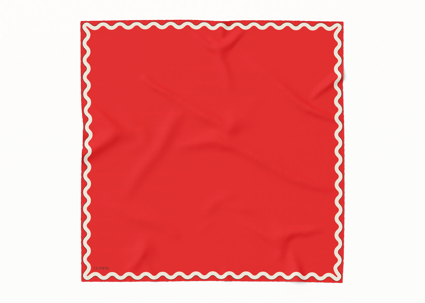 Sophie Wild Poppy Scarf - 89x89cm Silk Twill