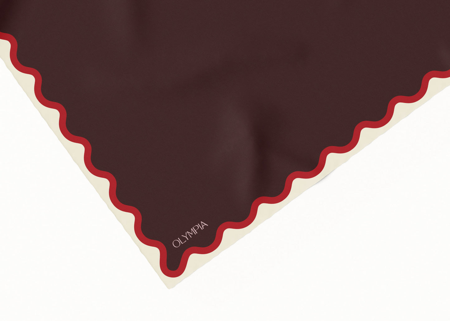 Etta Crimson Fig Scarf - 89x89cm Silk Twill