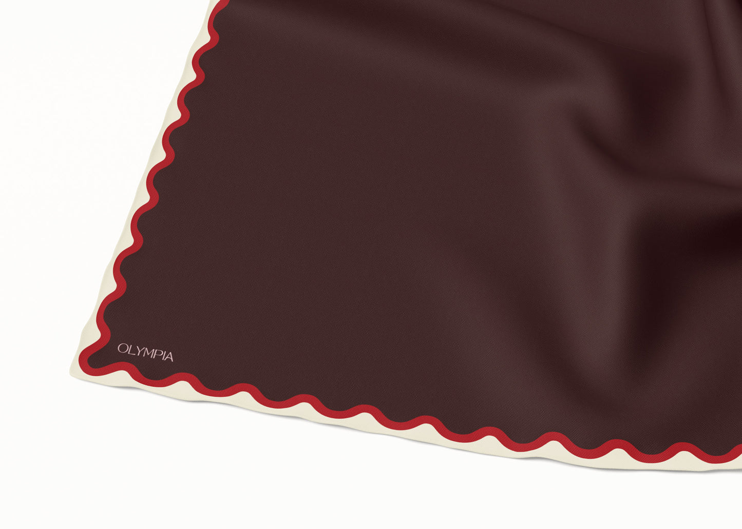 Etta Crimson Fig Scarf - 89x89cm Silk Twill
