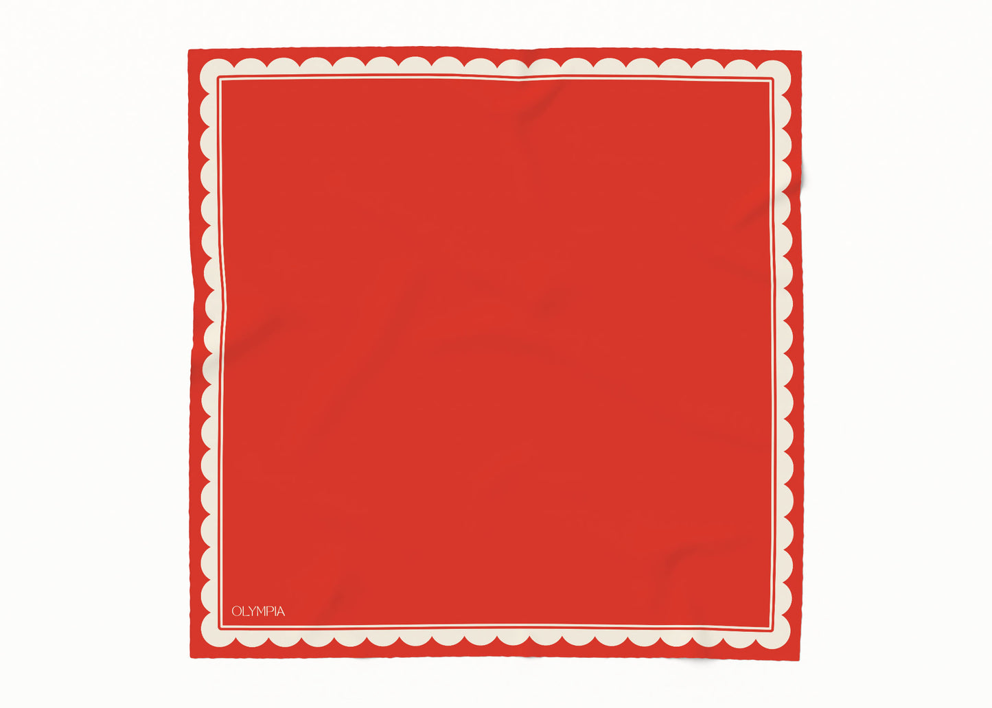Matilda Candy Apple Silk Cotton Scarf - 54x54cm - Imperfect