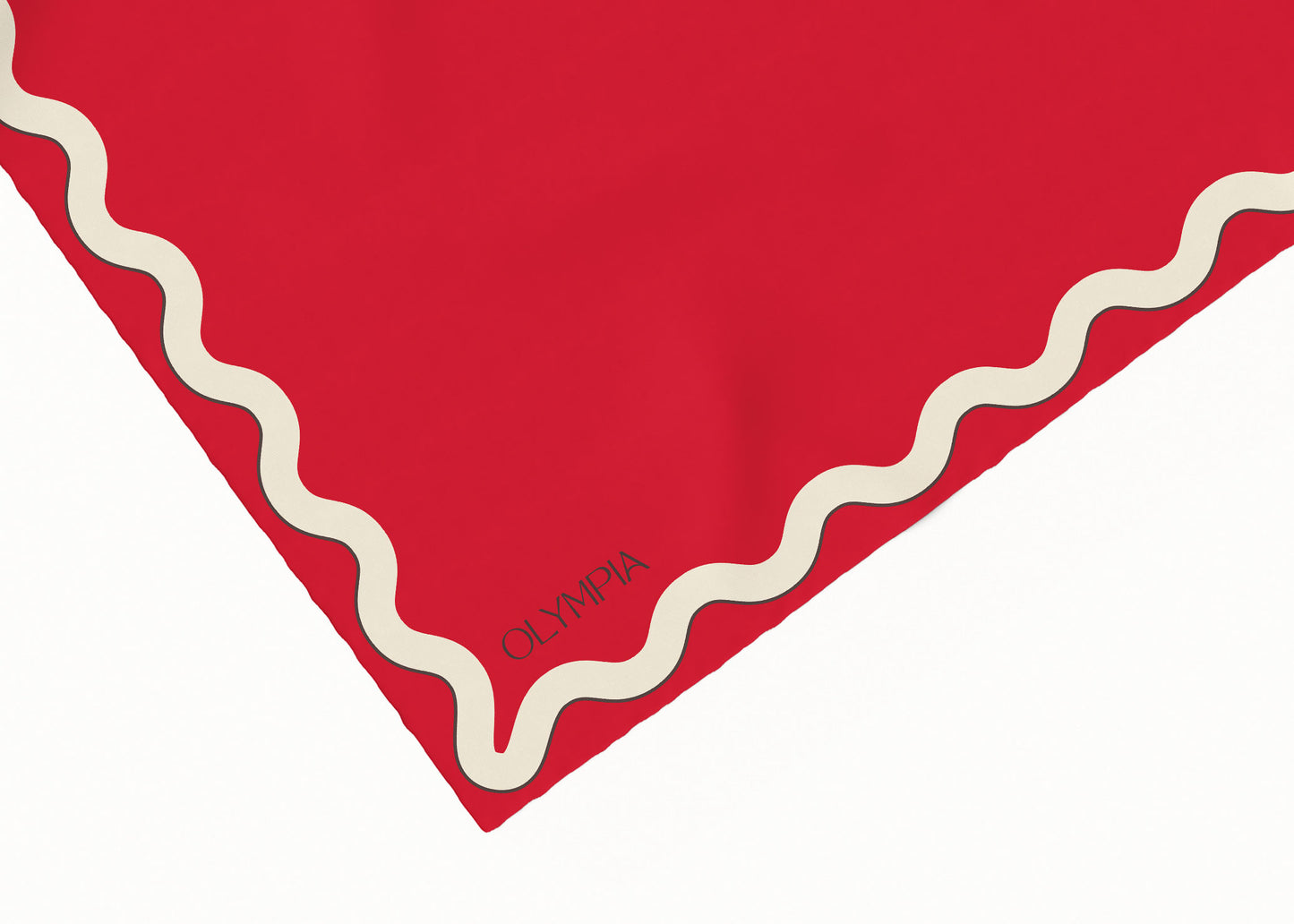 Sophie Hot Tamale Silk Cotton Scarf - 54x54cm (NEW)
