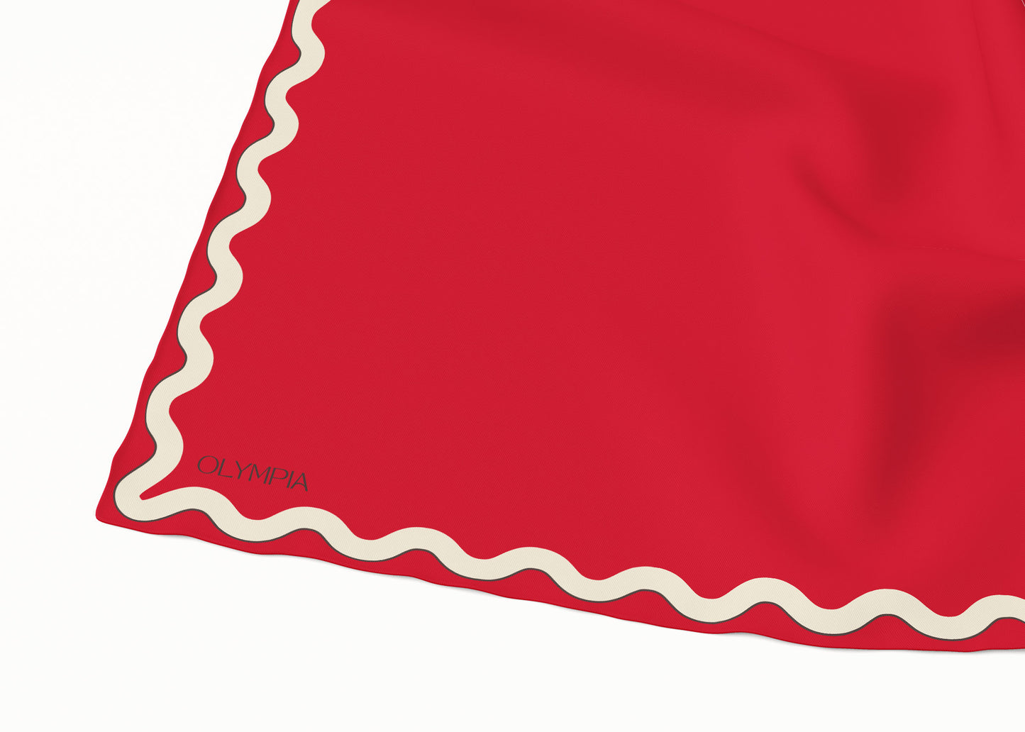 Sophie Hot Tamale Silk Cotton Scarf - 54x54cm (NEW)