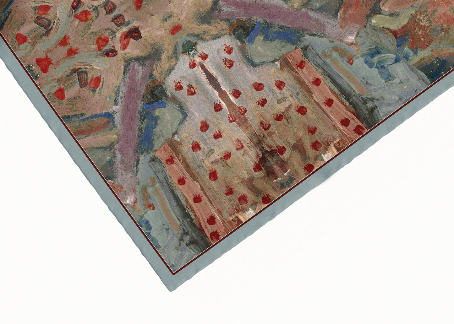 Sabine Azur Scarf (Limited Edition) - 89x89cm Silk Twill
