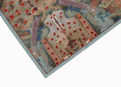 Sabine Azur Scarf (Limited Edition) - 89x89cm Silk Twill